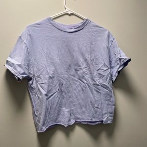 Blue-purple short sleeve tee